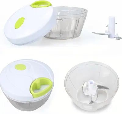 Manual Food Chopper Hand Powered- Vegetable Fruit Blender Chopping