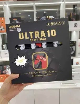 10 in 1 Smart Watch Ultra 10 - Smart Watch With 10 Straps Watch Ultra 10 Watch